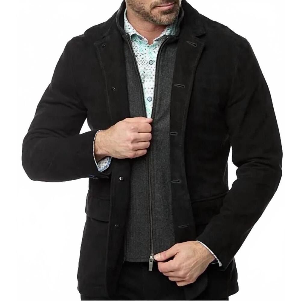 NEW ROBERT GRAHAM the jetset jacket in black